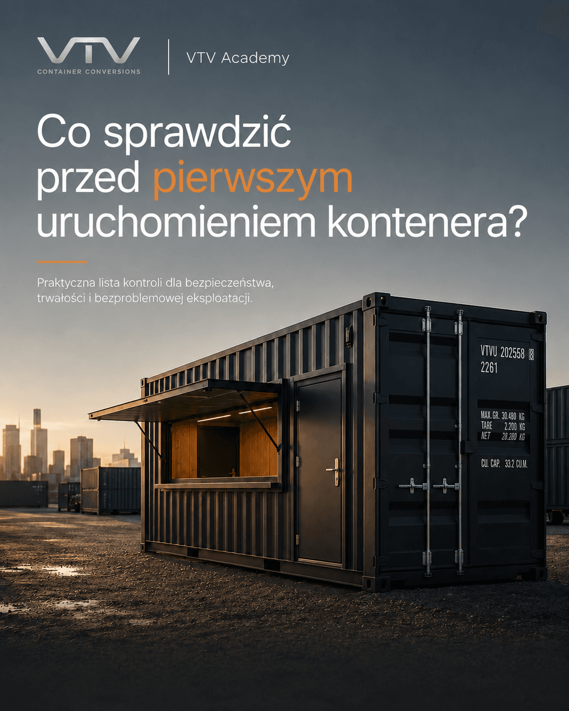 Co sprawdzić przed pierwszym uruchomieniem kontenera?